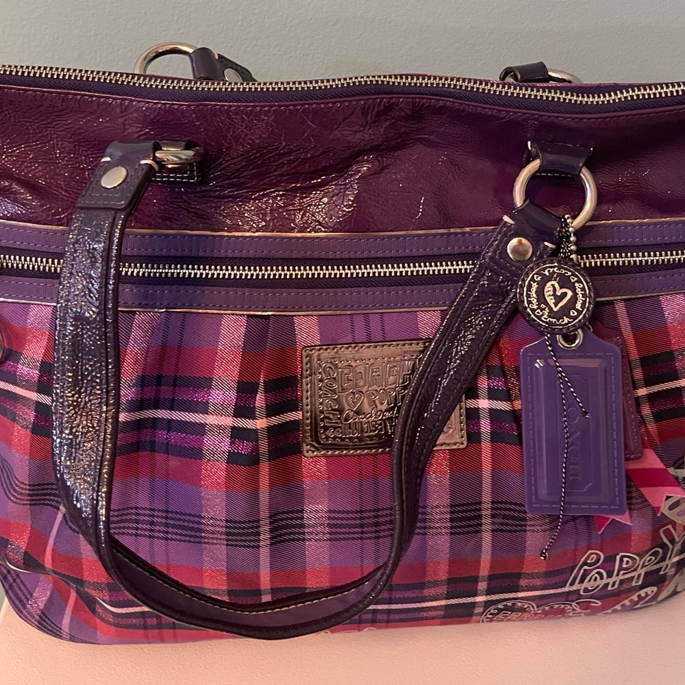 Coach poppy tote
